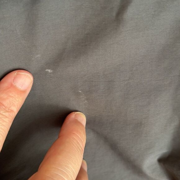 Eileen Fisher Women’s lightweight hooded packable gray charcoal jacket large! - Picture 11 of 11